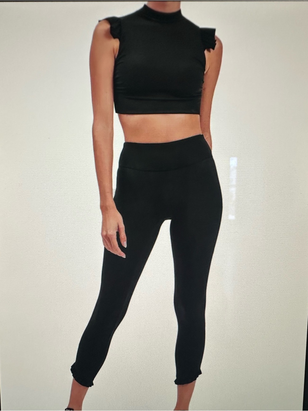 DEVON WINDSOR Black Set: Charlotte Leggings size XS  and  Alora Top size S